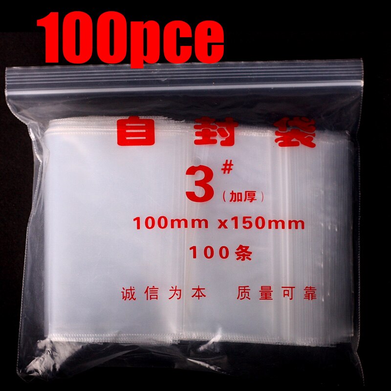 Plastikowa torba, szczelnie zamykana torebka, opakowanie strunowe, pe małe przezroczyste zagęszczane torby, plastikowa żywność zaplombowana konserwacja, worek robić pakowania, duża: 10x15cm