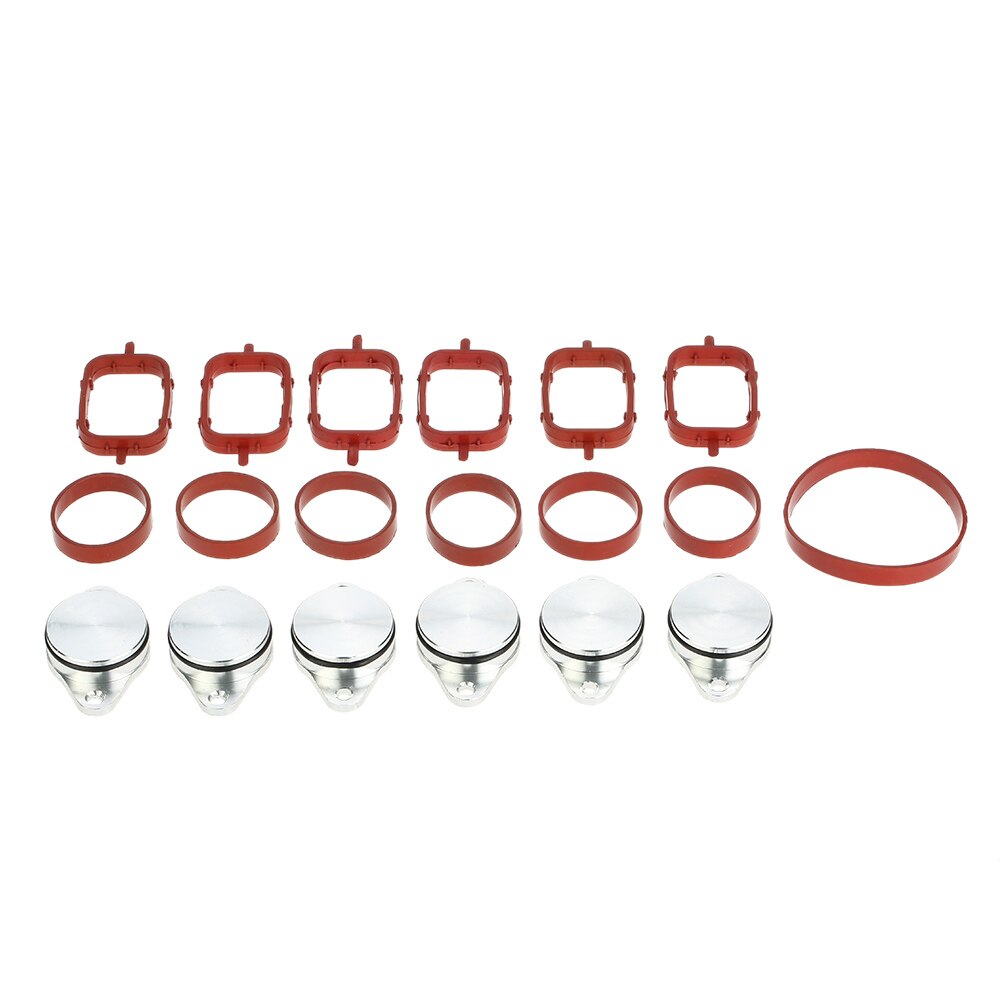 19 stk 33mm o-ringetone bil virvel klaff spett + manifold pakninger til bmw  e39 e46 e53 e60 e90-e93 1999 #11617790198( sølv)