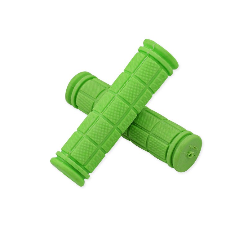 Gummi cykel styr greb dæksel bmx mtb mountainbike cykel håndtag skridsikre cykler bar greb fast gear cykeldele: Grøn