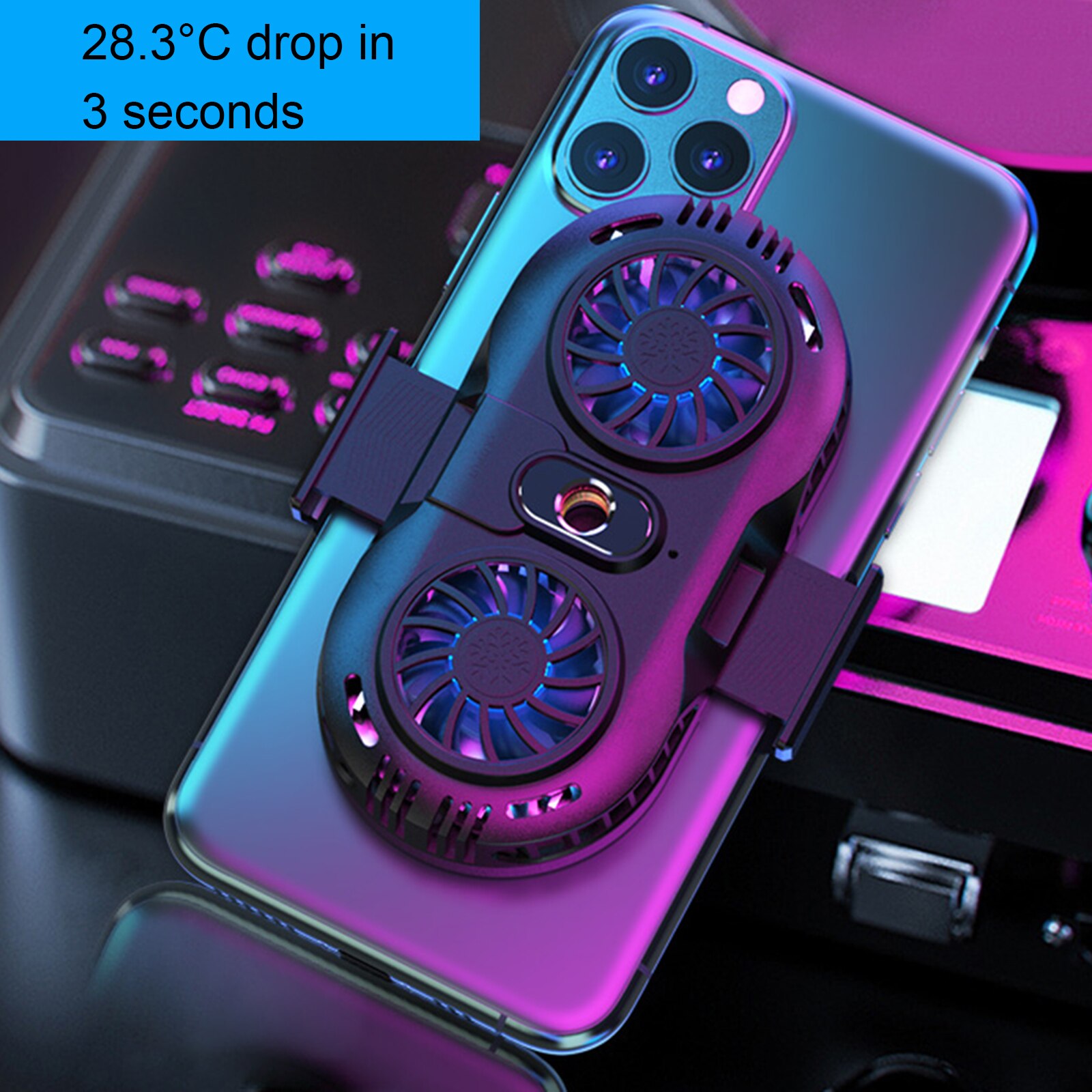 Cooling Pad Fan Holder Heat Sink Gaming Shooter Gamepad Game Controller For Live Broadcast Mobile Phone Cooler