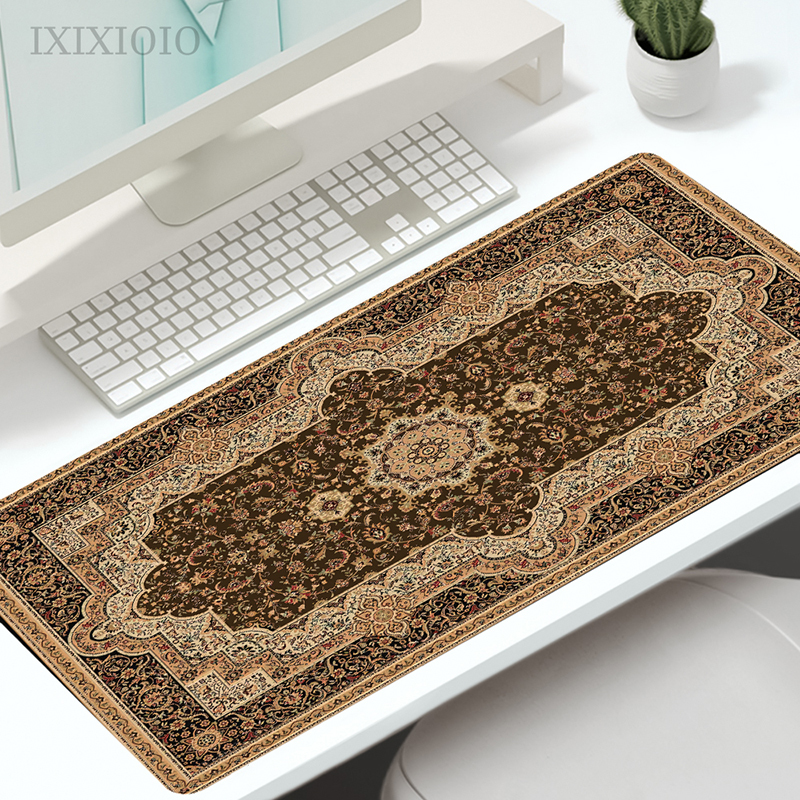 Beautiful Persian Mouse Pad Gaming XL Large HD Home Mousepad XXL Desk Mats Non-Slip Carpet PC Desktop Mouse Pad: XXS / Navy Blue