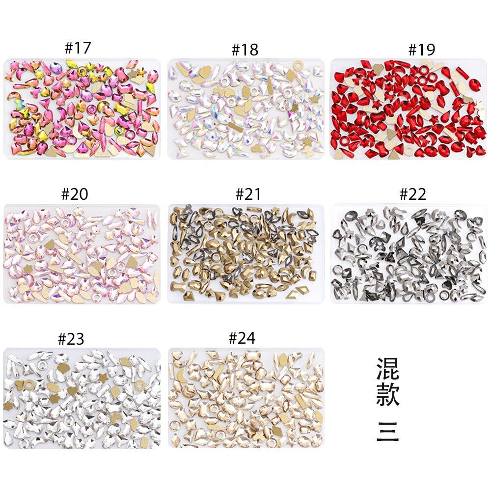 3d nagelbedels tips decoratie glitter steen nail art strass steentjes kristal manicure accessoires