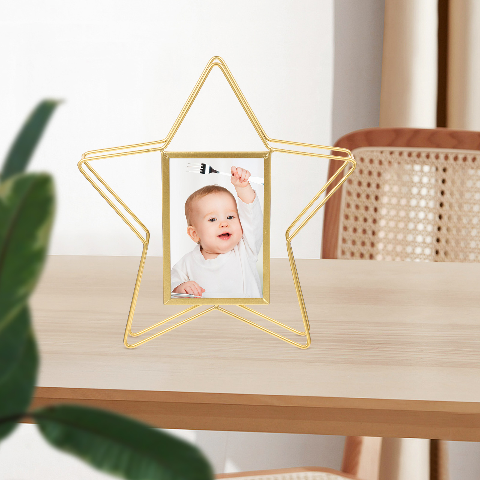 Cadre Photo rotatif de bureau, moderne, décor de chambre à coucher esthétiquement agréable, papa