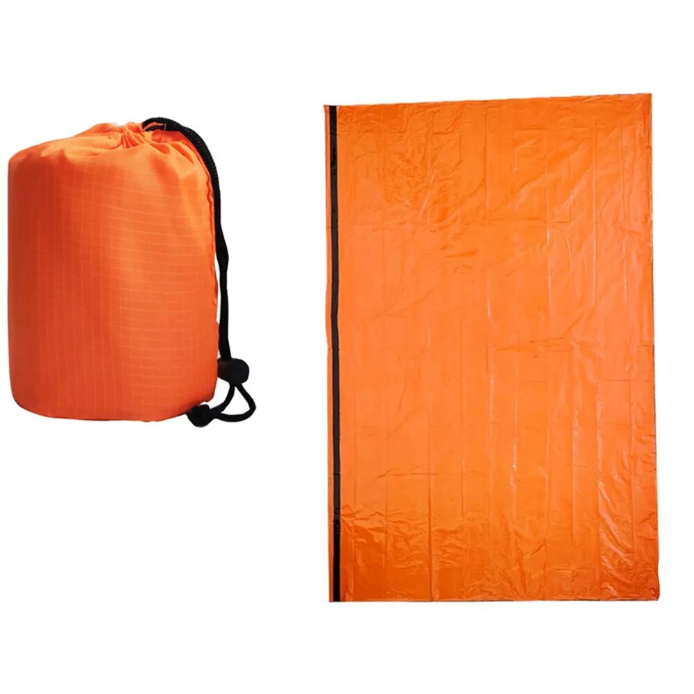 Sac de couchage d'urgence, couvertures thermiques en Mylar Ultra imperméables, sac de couchage de survie léger, garde au pour le Camping et la randonnée: Default Title