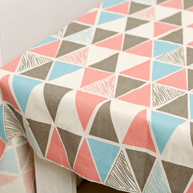 Lin trykt stoff lerret bomull lin håndlaget diy lin duk sofa pute gardin stoff lin