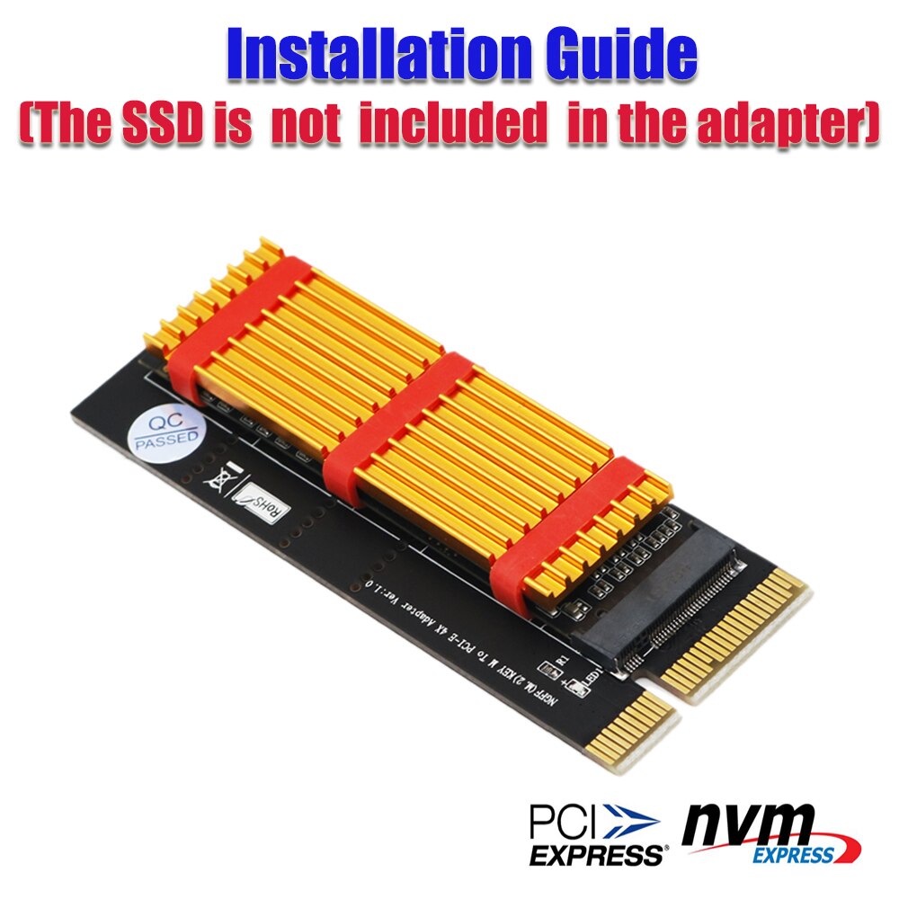 PCIE3.0 NVME Adapter x16 PCIE Full Speed M.2 2280... Grandado