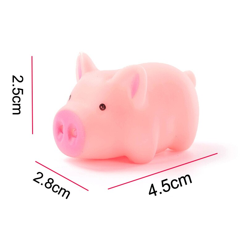 1 stk søde 4.5cm hundelegetøj pink skrigende gummigris kæledyrslegetøj knirke squeaker tygge hjemmepynt tyggelegetøj til hunde