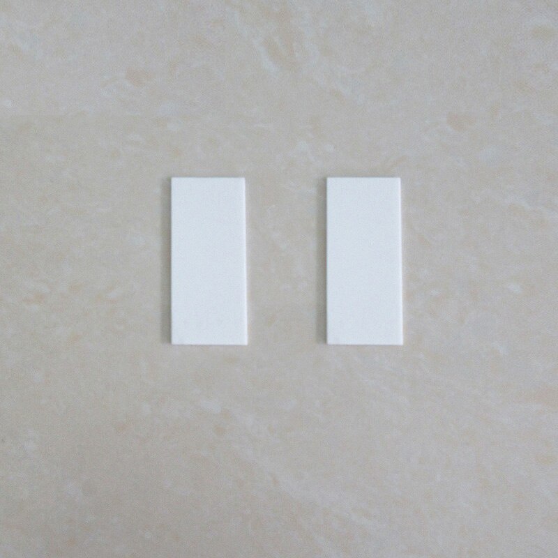 50pcs Alumina ceramic sheet 19*20/19*23/19*35/19*45/mm non-porous high temperature resistant ceramic sheet