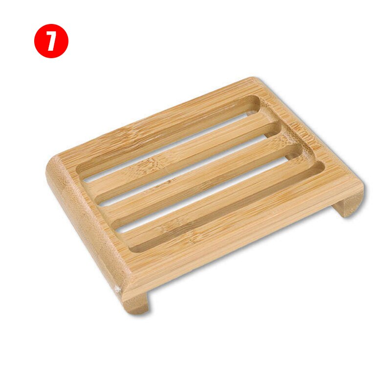Jabonera de madera con soporte de bandeja de jabón, plato de rejilla para jabón, contenedor portátil para el hogar y el baño HR: 7