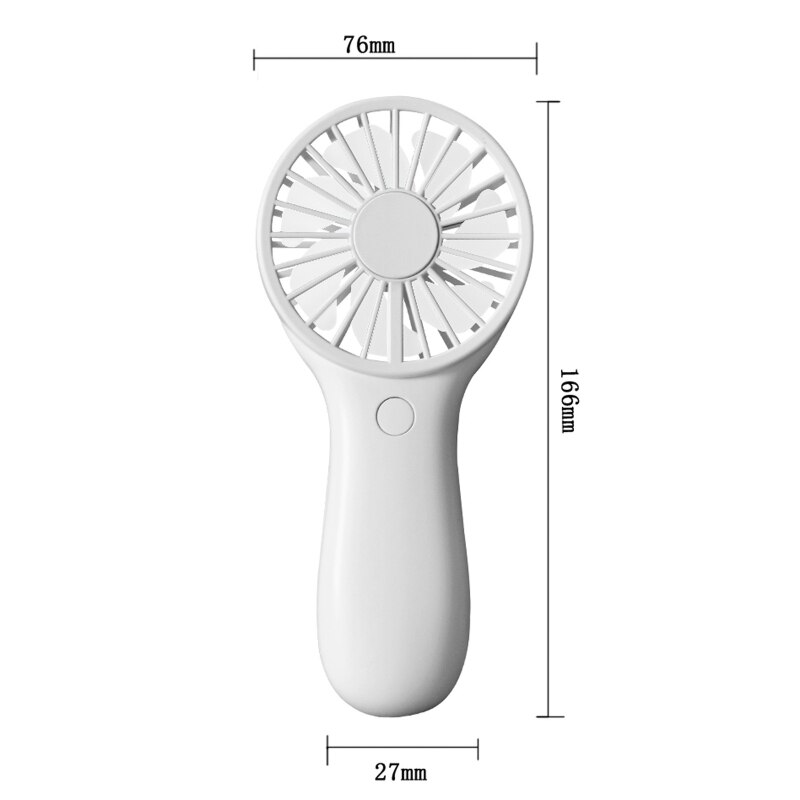 3-speed Adjustable Desk Fan 3V AA Battery Powered Cooling Handheld Fan for Girls