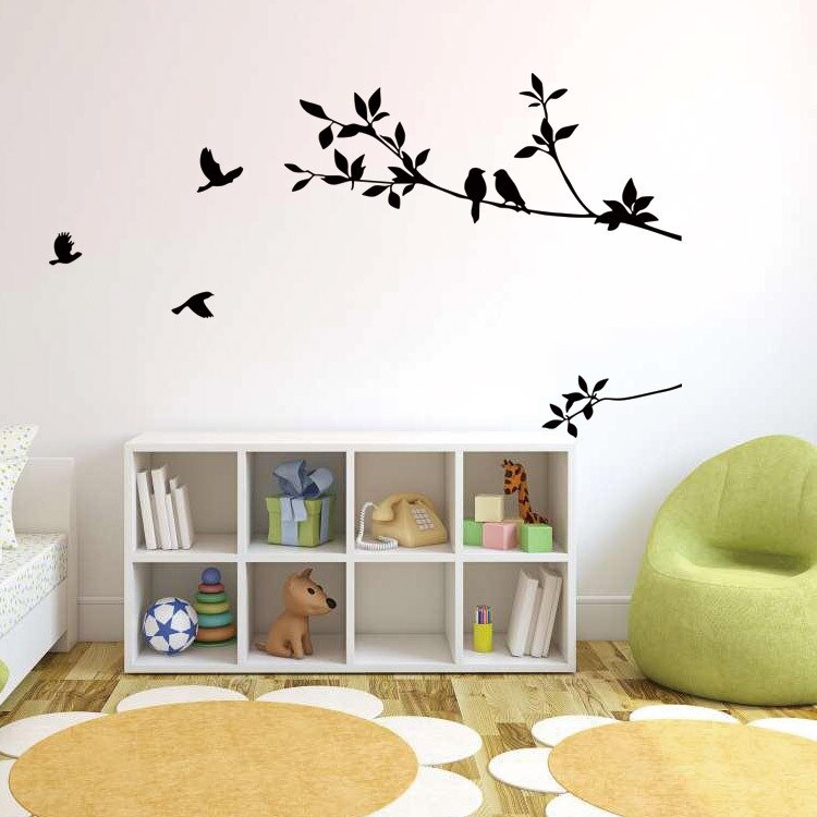 Tree Birds Vinyl wall Stickers For Home Wall Decor Stickers On The Wall Decals Living Room Decor