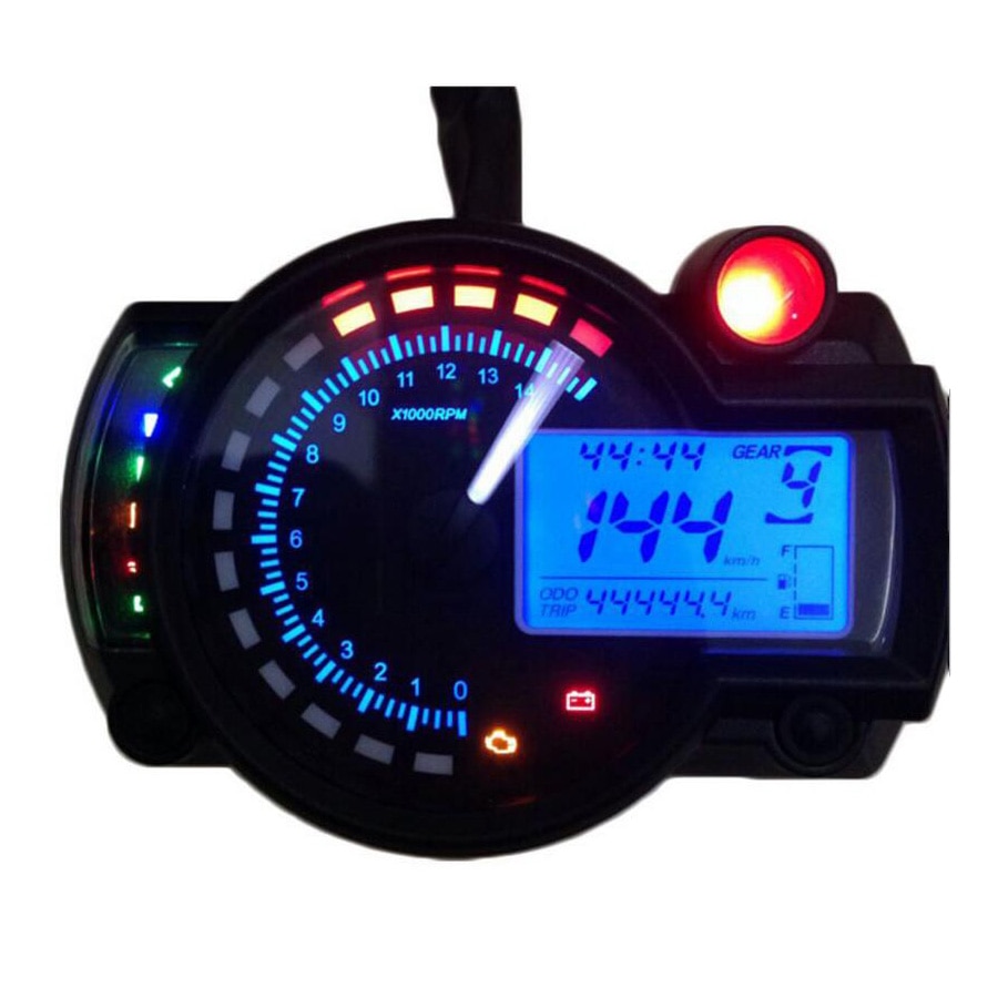15000 varv / min modern koso  rx2n liknande lcd digital motorcykel vägmätare hastighetsmätare justerbar max 299km/ timmar