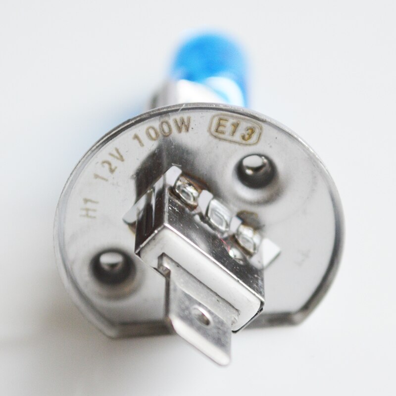 12V 100W 5000K H1 Halogen Bulb Xenon Dark Blue Quartz Glass Car Headlight Lamp Super White