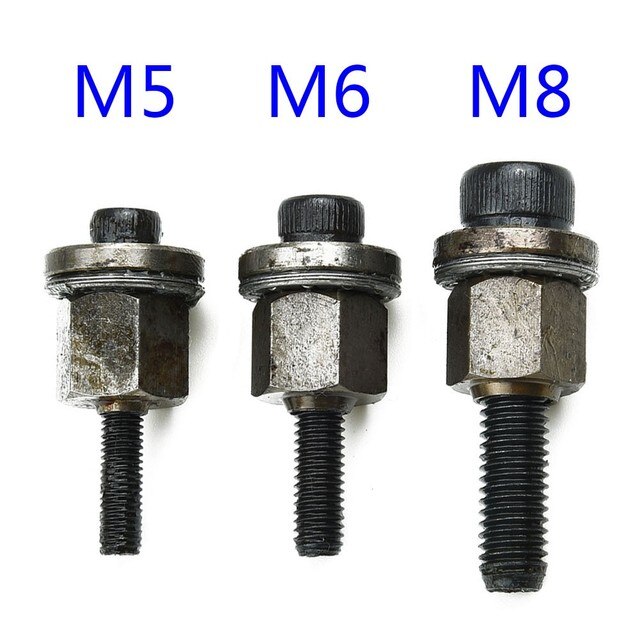 6PCS Hand Rivet Nut Head Nuts Simple Installation Riveter Tool M3 - M10 Multifunction Hand Tools Parts Riveter Mandrel Nut Set: M5 M6 M8