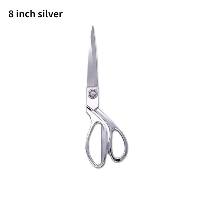 Maat Schaar Gegalvaniseerd Legering Rvs Grote Schaar 8/9/10 Inch Kleding Stof Schaar Naaien Schaar Leer: 8 inch silver
