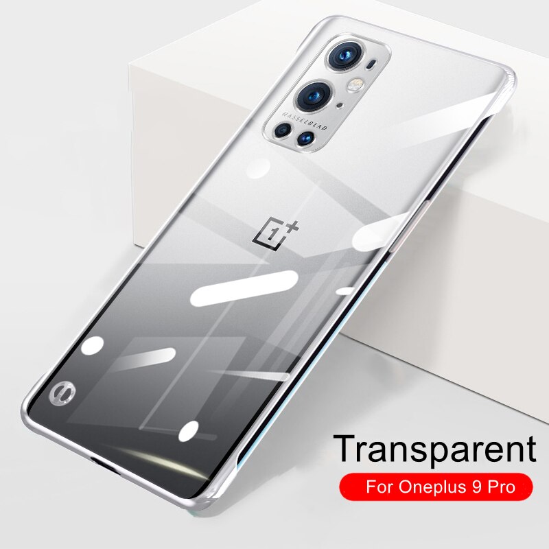 Ultra Dunne Transparante Hard Case Voor Oneplus 9 Pro Frameloze Cover Hard Plastic Case Voor Een Plus 9 Pro Nord 8T 8 9R