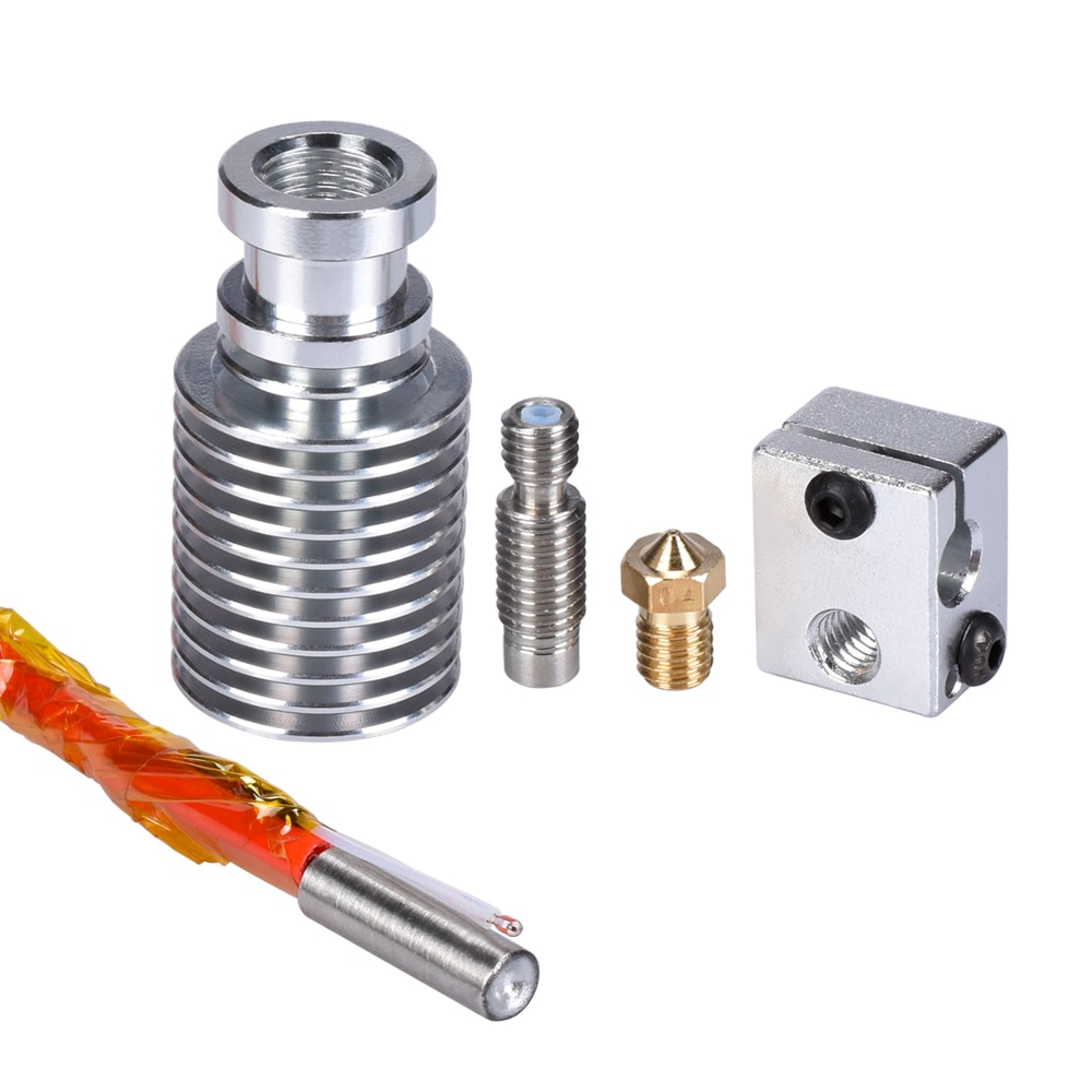 3D Printer Parts E3D V6 J-head Hotend Extruder Kit 1.75/3.0MM Filament Bowden Extruder With Cooling Fan Heater All Metal Teflon