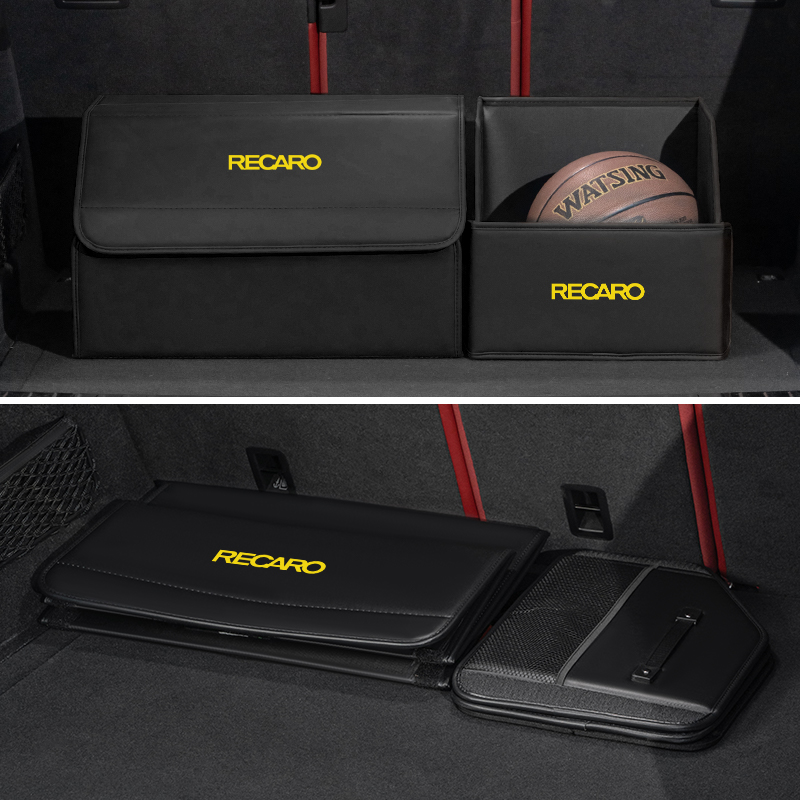 Boîte de rangement de coffre de voiture, mallette de rangement d'outils, rangement pour Recaro, style intérieur automobile