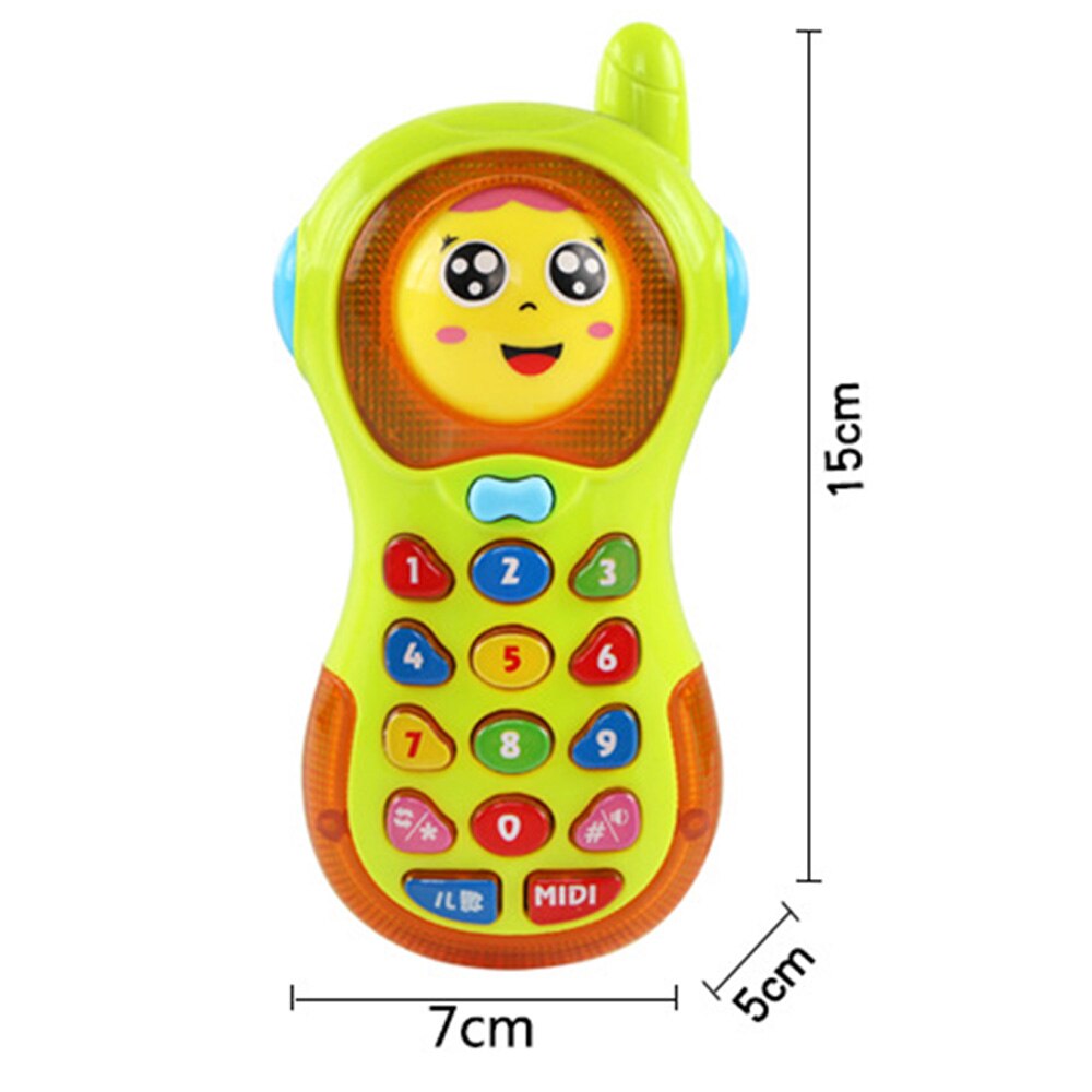 Elektronische Baby Muziek Mobiele Telefoon Speelgoed Mobiele Telefoon Speelgoed Kleurrijke Muzikale Mobiel Enlightment Speelgoed Willekeurige Kleur