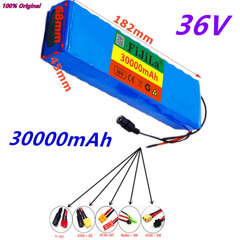 36V 30Ah 10S2P Batterie ebike batterie pack 18650 Li-Ion Batterie 500W High Power und Kapazität 42V Motorrad roller