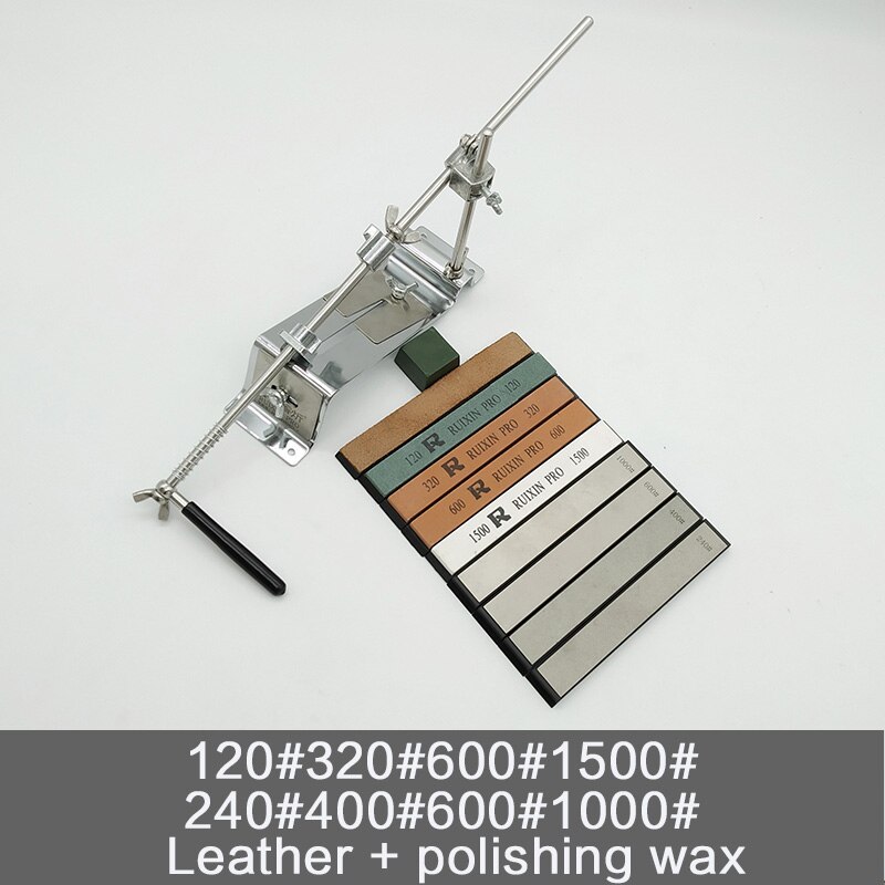 Ruixin pro-Afilador de acero inoxidable con piedra de diamante, herramienta de pulido para cuchillos y accesorios de cocina: sharpener(10stones)B