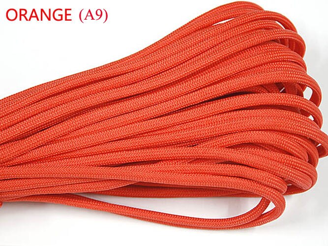 1 pièces 550 Paracord Parachute cordon lanière Mil Spec Type III 7 brins noyau 100 FT 27 couleurs pour l'escalade Camping boucle Bracelet: Cuivre