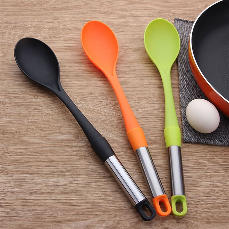 Upspirit Nylon Soup Spoon Unbreakable Ladle Scoop Rice Food Tea Coffee Serving Spoons Dinnerware Kitchen Dining Tools Tableware