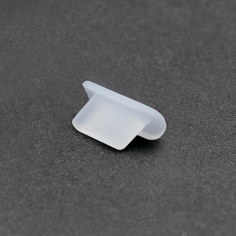 Voor Apple Iphone Metal Anti Dust Plug Charge Port Plug Stopper Cap Cover Voor Iphone 13 12 11 Pro Max X Xr 8 7 6S Plus Dustplugs: Silicone Clear