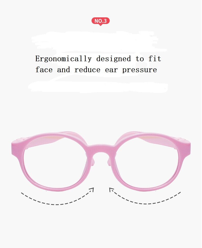 Adjustable Blue-Ray Protection Children Silicone Eyeglasses TR90 Flexible Detachable Vision Glasses Kid Optical Eyewear