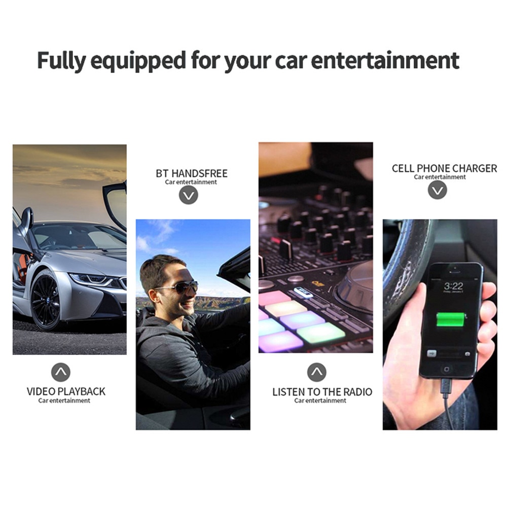 12V 1 DIN Bluetooth Car Radio Player Stereo DVD CD FM MP3 Audio 5V-Charger USB SD MMC AUX Auto Electronics In-Dash Autoradio