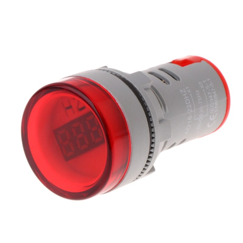 22mm Hertz AC Frequency Meter LED Digital Display Indicator Signal Lamp Lights