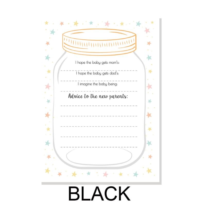 F1CB 10 Pack Advies En Voorspelling Kaarten Voor Baby Shower Game Ouder Bericht Advies