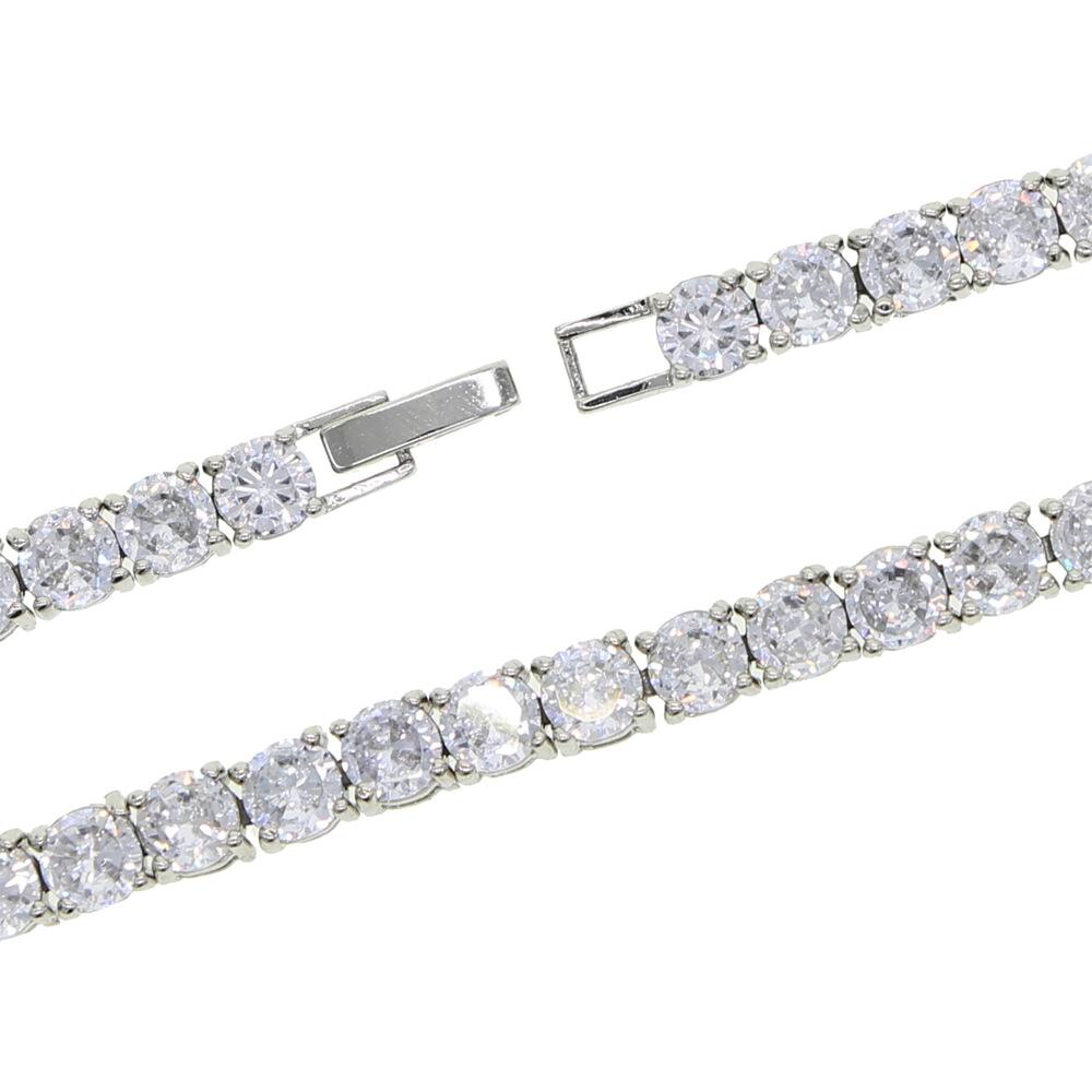 neue cz charme fußkettchen 23cm 25cm vereist aus bling Rose Gold silber farbe klar cz 5mm Tennis kette fußkettchen für frauen bein schmuck