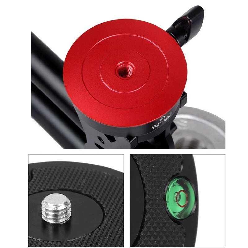 Pb -75 stativ mit schnellnivellierbasis , 360 ° drehbarer verstellbasis und 3/8 schraublöchern für gimbal-kameras