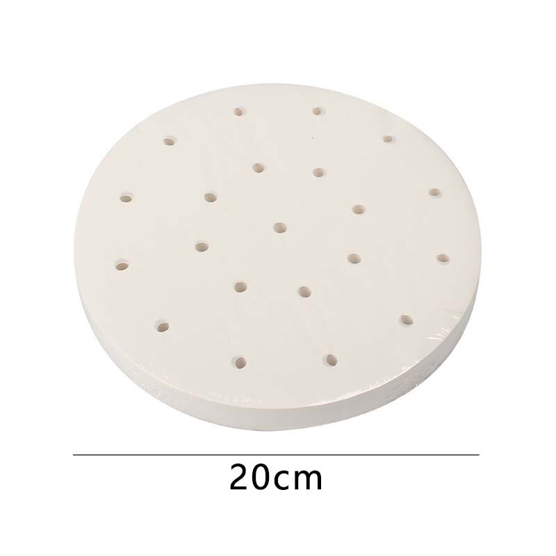 50 sztuk 15/18/20/24cm kosz bambusowy okrągły nieprzywierająca papier robić gotowania na parze kuchnia gotowanie bambusowe naczynie parowe ciemny suma papier strąk mata parowa: 20cm