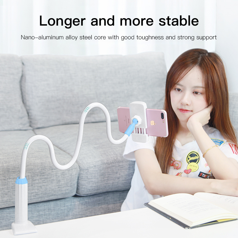 Universal 360 Rotating Flexible Arm Phone Holder Desktop Bed Lazy Tablet Clip Bracket Mobile Stand Support For iPhone Samsung