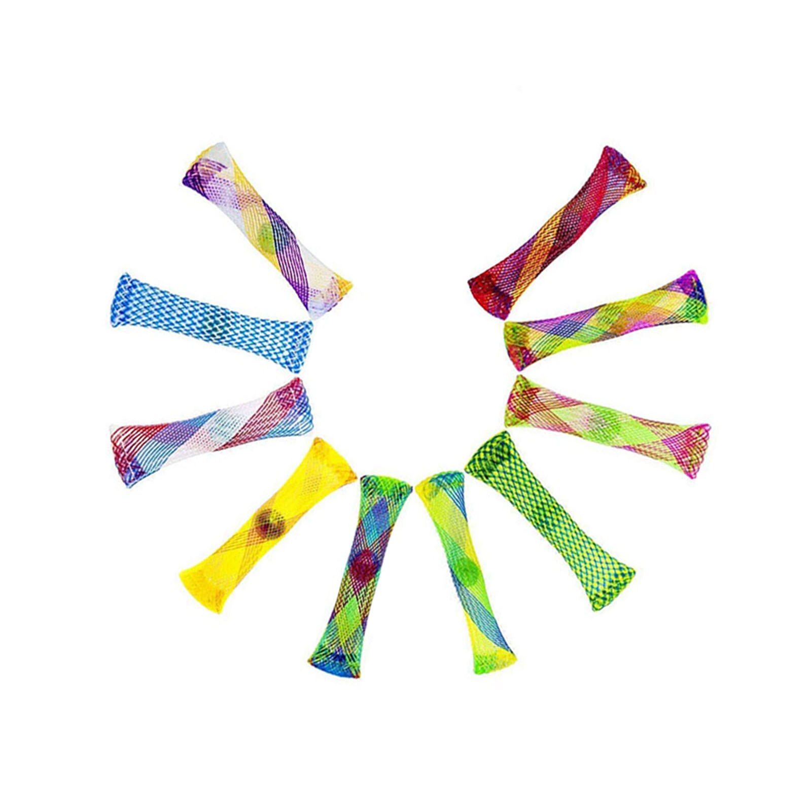 10pcs sensory fidget toys Marble Ball Autism ADHD Anxiety Therapy Toys EDC Stress Relief Hand Fidget Toys Braided Mesh: Default Title