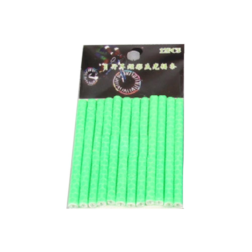 1 Pack Of Bicycle Colorful Reflective Spokes UV Resistant Waterproof Abrasion Resistant Reflective Strips Bicycle Upgrade: Green