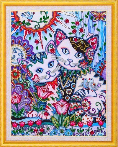 HUACAN Diamond Painting Animal Diy Diamond Embroidery Special Shape Rhinestone Picture Diamond Mosaic Kit 40x50: DA-4031