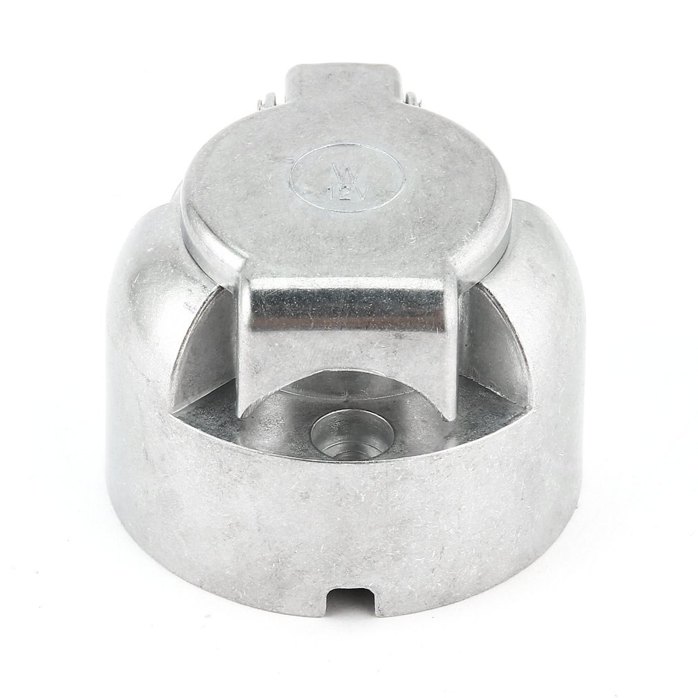 HT3004 7-Pin Connector Trailer Socket Heavy-Duty Round Wiring Socket 12V Towbar Towing Caravan Truck Socket Car Accessories