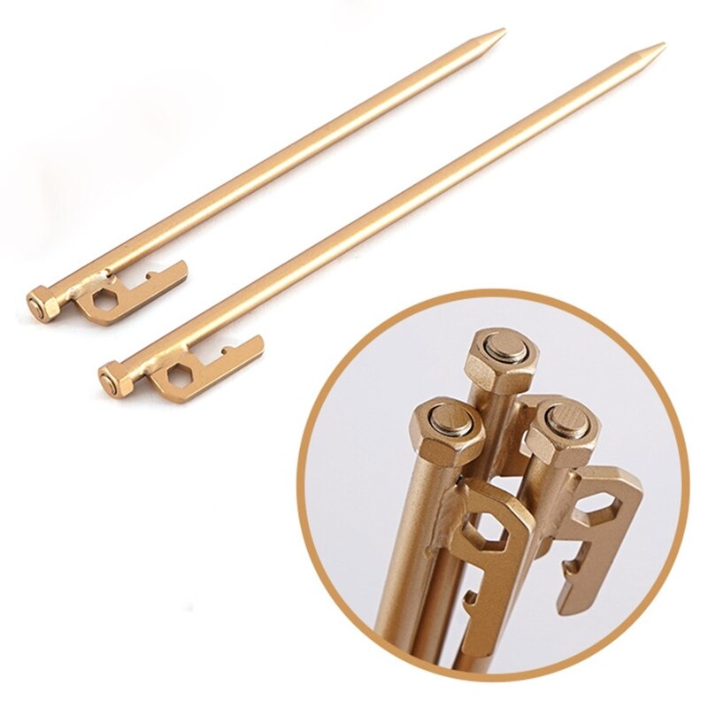Compact Tent Pegs 25/30cm Outdoor High Strength Stainless Steel Tent Nails Camping Spike Canopy Tent Peg Camp Tent