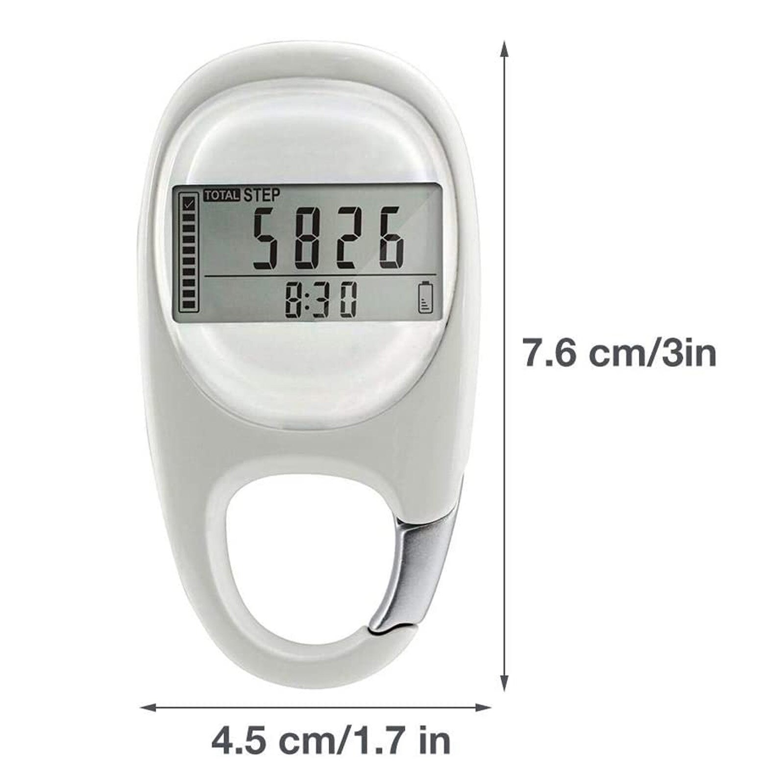 Walking Step Counter 3D Pedometer Waterproof Multi-functional Movement Calories Counting LCD Display Fitness Equipments #ZER