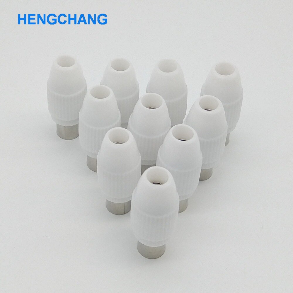 10pcs Weldless TV Female Plug 9.5 TV RF Terminal Antenna Connector