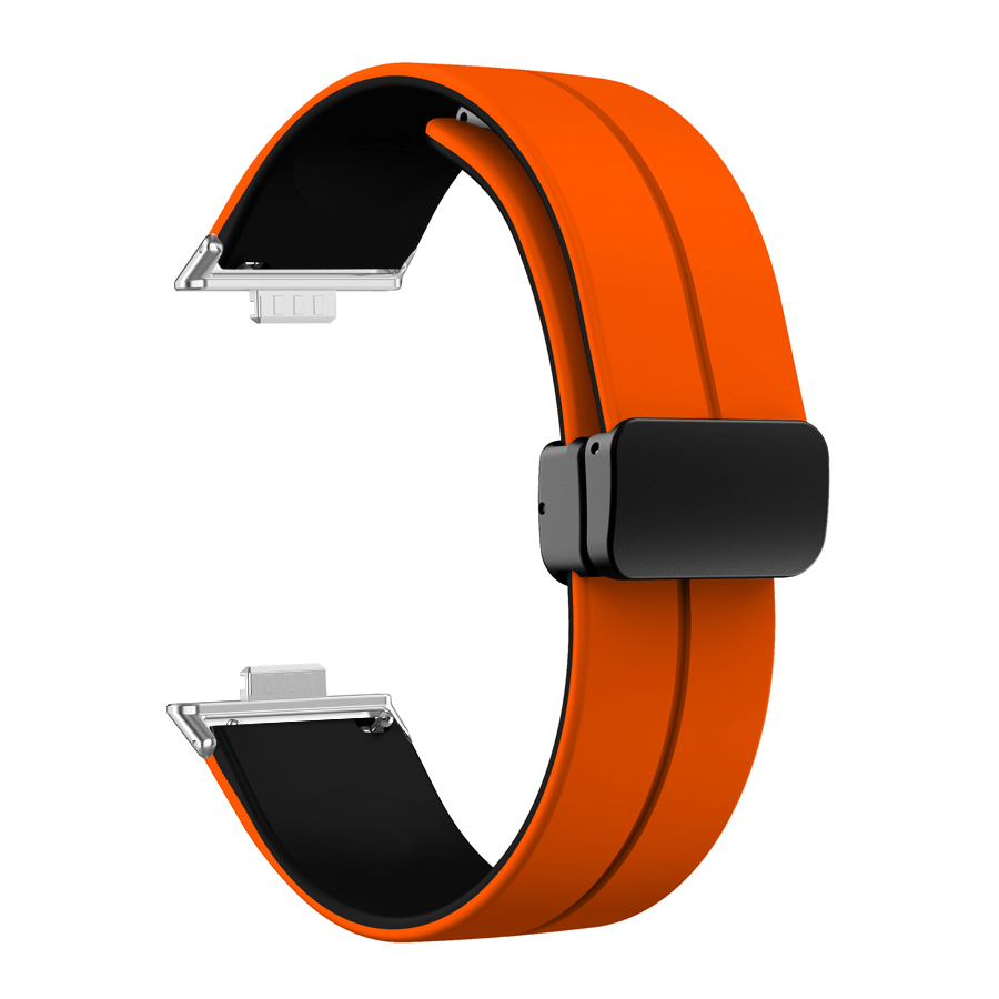Magnetic Buckle Silicone Watch Band For Huawei Watch Fit 4 Pro Strap Replacement Correa Bracelet For Huawei Fit 3 Accessories