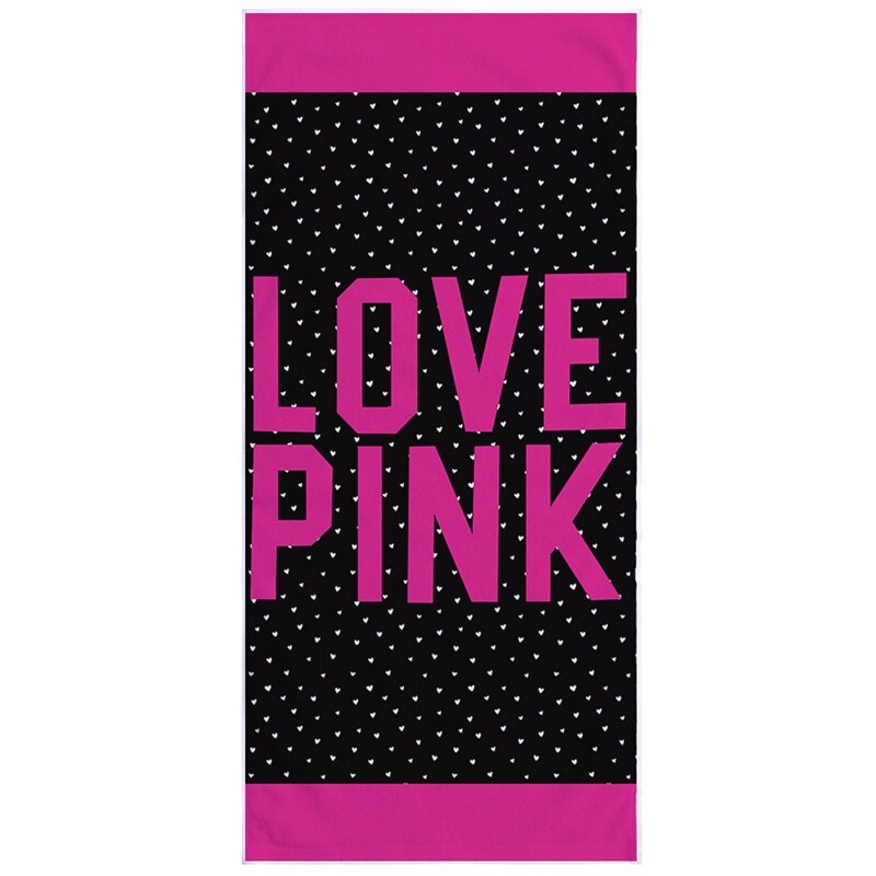 150X75Cm Roze Liefde Luipaard Print Strand Handdoek Super Absorberende Zachte Microfijne Reizen Sport Microfiber Zwemmen Bad handdoeken: 005