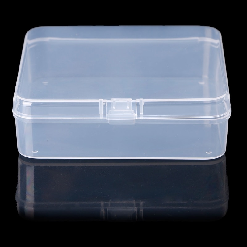 Vierkante Plastic Transparante Opbergdoos Sieraden Kralen Container Vissen Tools Accessoires Doos Kleine Items Diversen Organizer Case