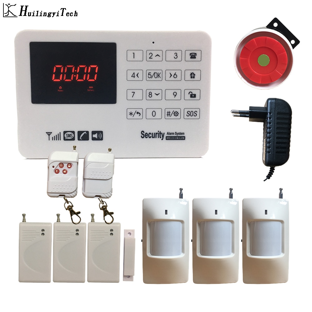 433 Mhz GSM Alarm System Wireless Home Einbrecher Alarm Sicherheit Alarm Home DIY Kit Motion Detektor Tür Open Sensor Sicherheit hause