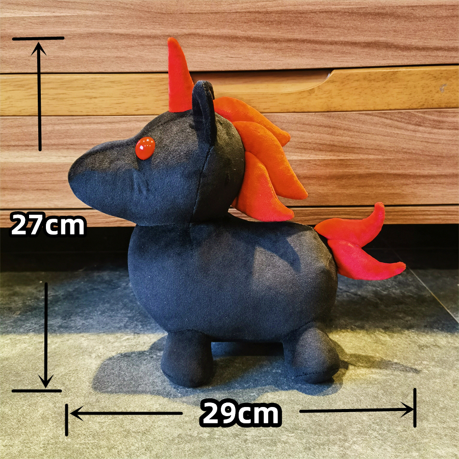 Murciélago dragón sombra dragón unicornio malvado jirafa dragón escarchado juguetes de peluche mascotas muñeco de peluche Aminal Plushie juguete: Brumyrose