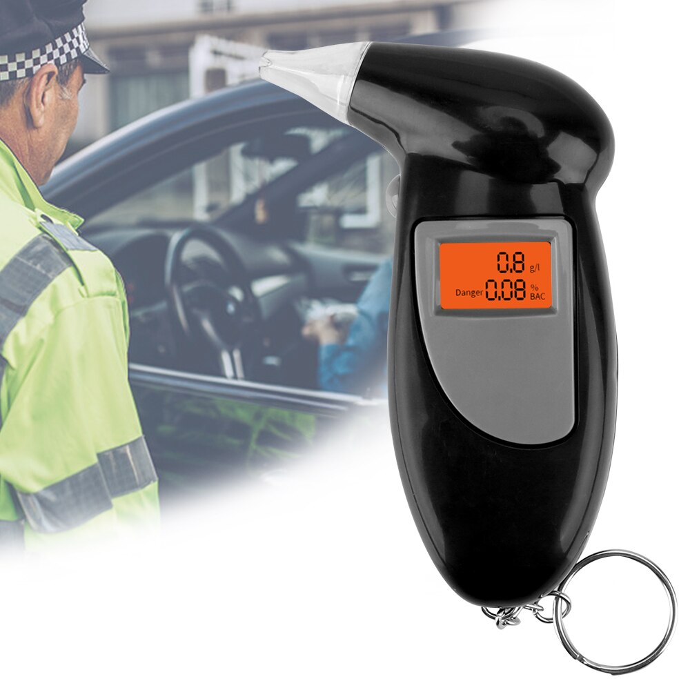 Lcd Scherm Backlight Blaastest Politie Alcotest Handheld Alcohol Adem Tester Alcohol Tester Digitale Alcohol Detector