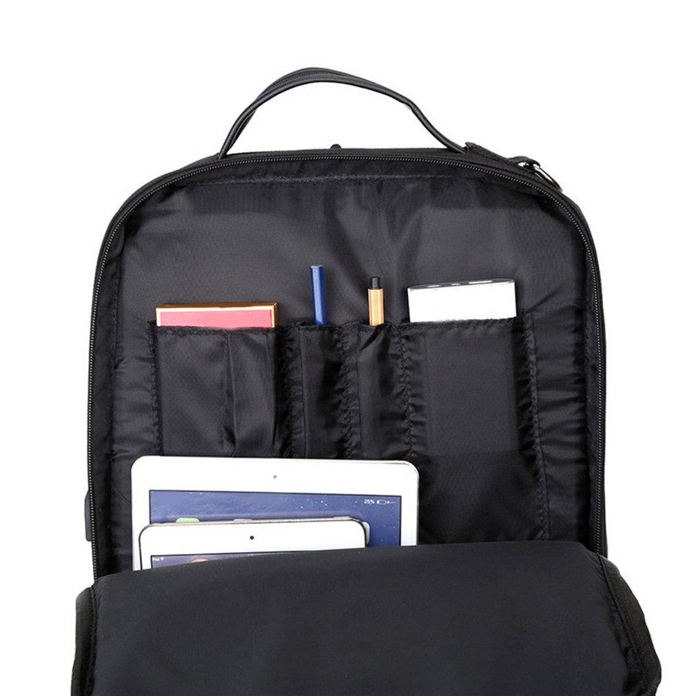 USB Male Backpack Business Computer Backpack Multi-Function Anti-Theft Usb Backpack Water-Resistant Polyester Cycling Bag